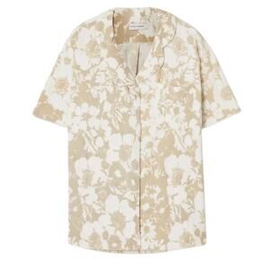 Faithfull The Brand Floral Neutral Montina Size 4 Shirt
